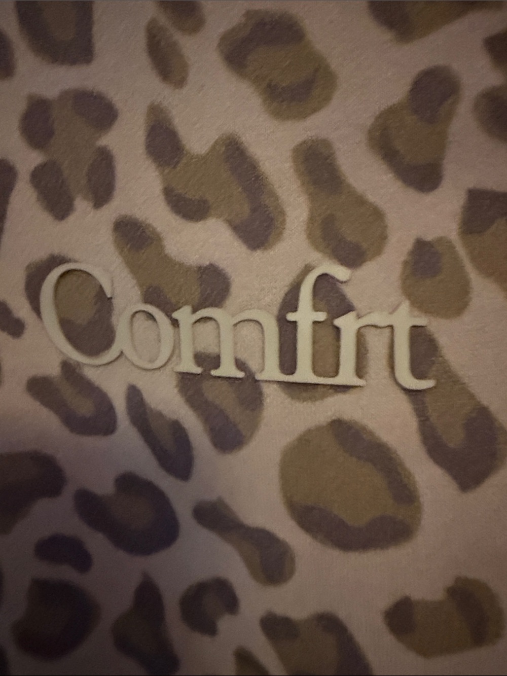 Comfrt Leopard Print Brown Hooded Pullover hoodie. Oversized - Picture 2 of 4